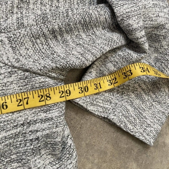 Torrid Blazer Womens 6X Textured Boyfriend Knit Trench Jacket White Black - Picture 3 of 11